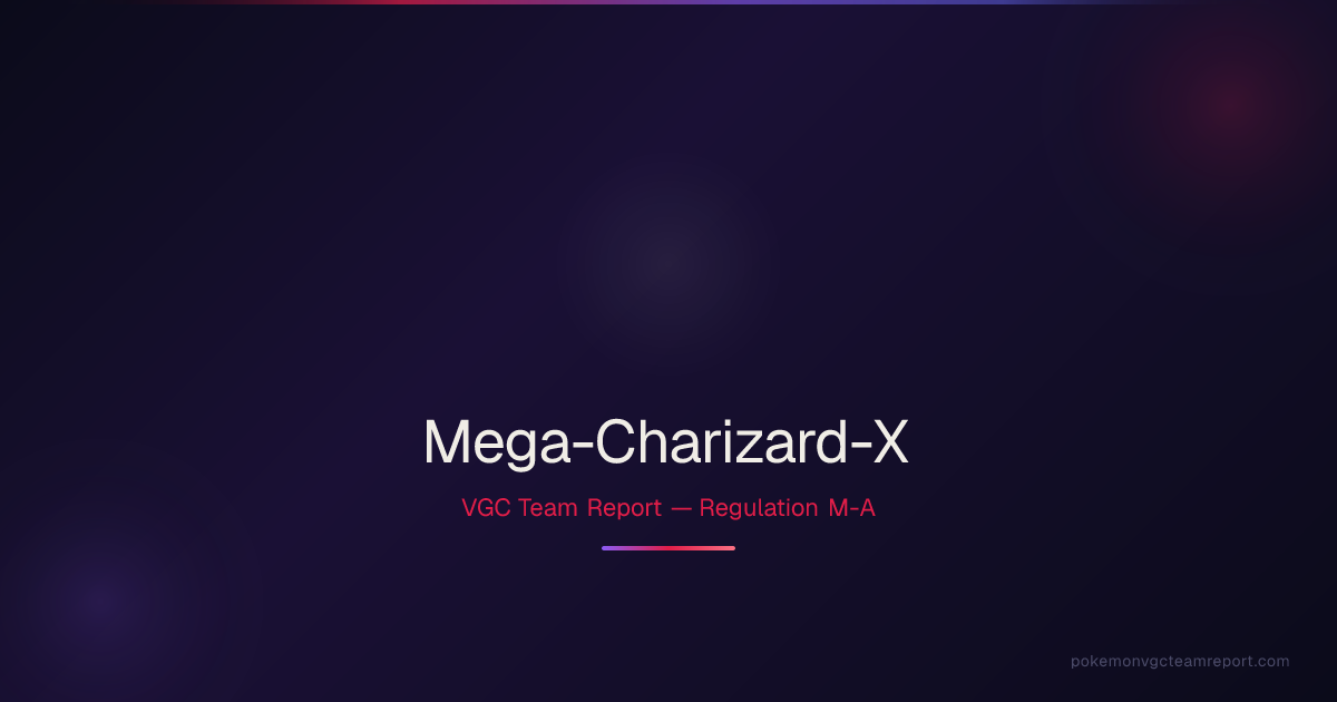 Mega Charizard X VGC Guide — SP Spreads, Movesets & Teams | VGC Team Report